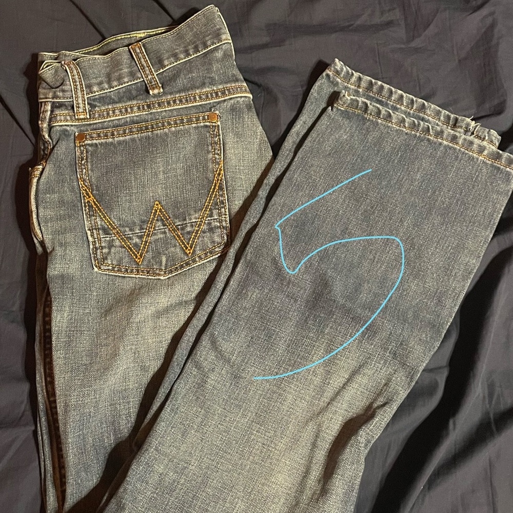 Women's Straight Leg Jeans - Gray
